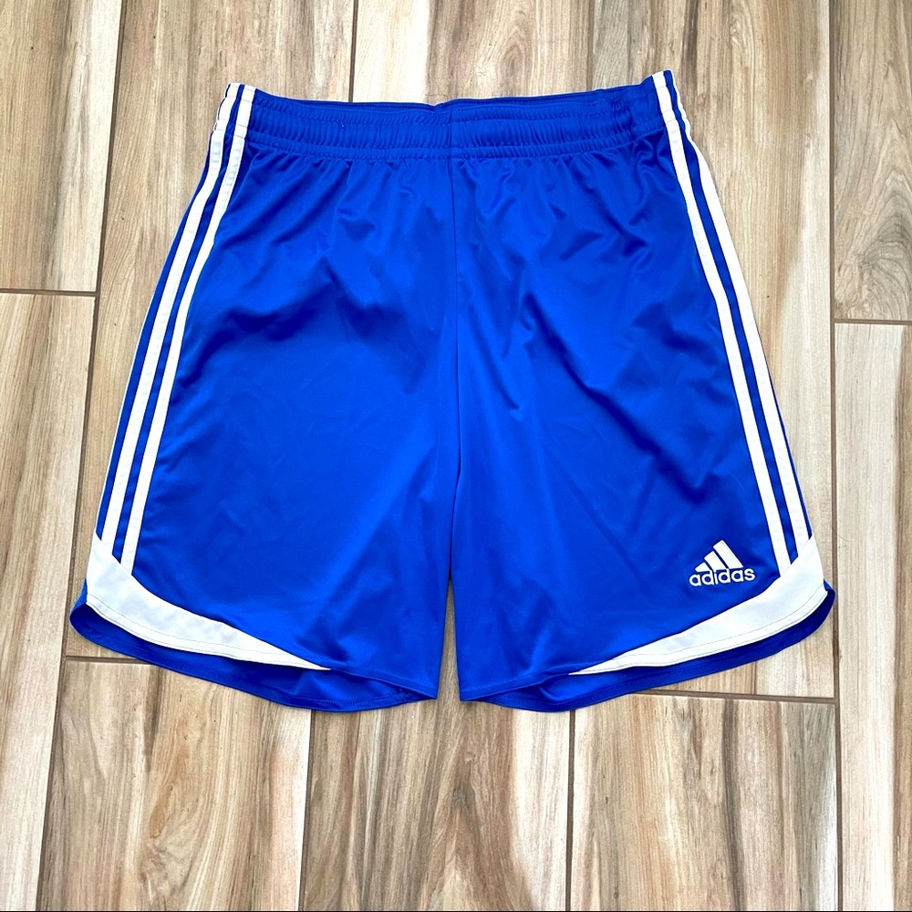 adidas Blue and White Men’s Athletic Shorts